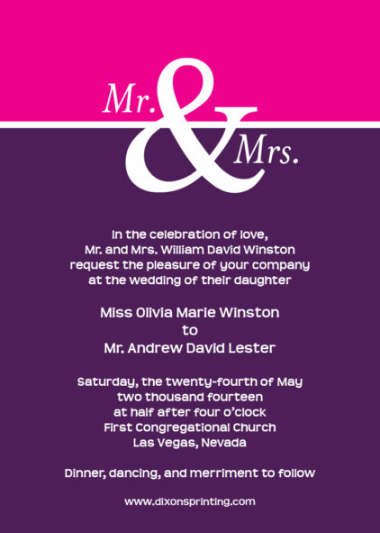 Mr. & Mrs.