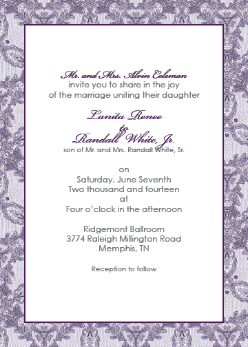 Lace border