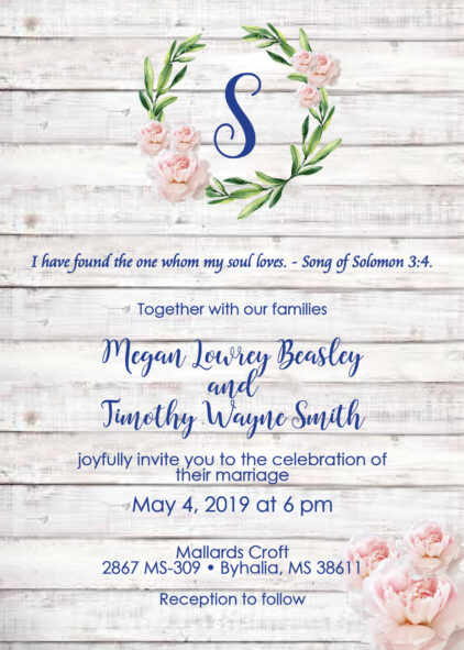 White Wash invitation