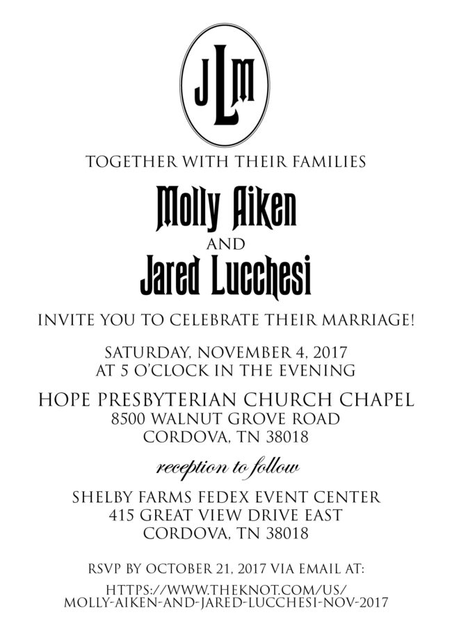 Hallows Eve invitation